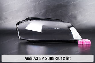 Скло фари Audi A3 8P (2008-2012) рест праве