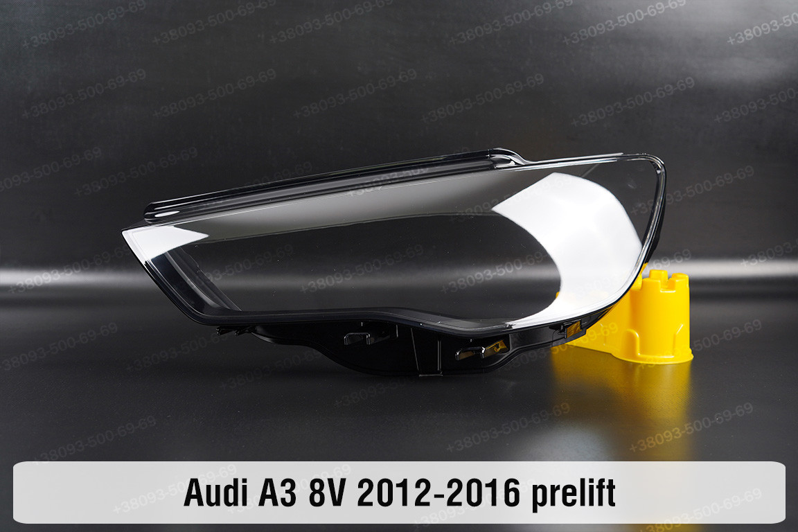 Скло фари Audi A3 8V (2012-2016) дорест ліве, фото 1