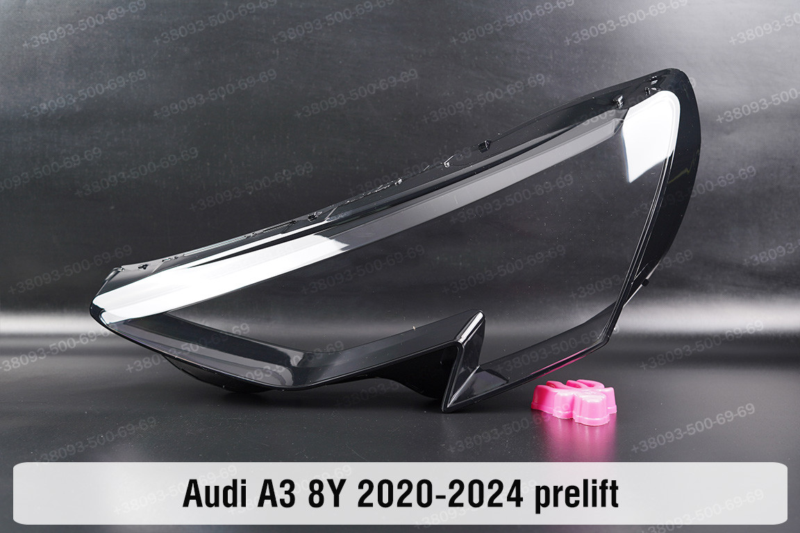 Скло фари Audi A3 8Y (2020-2024) дорест ліве