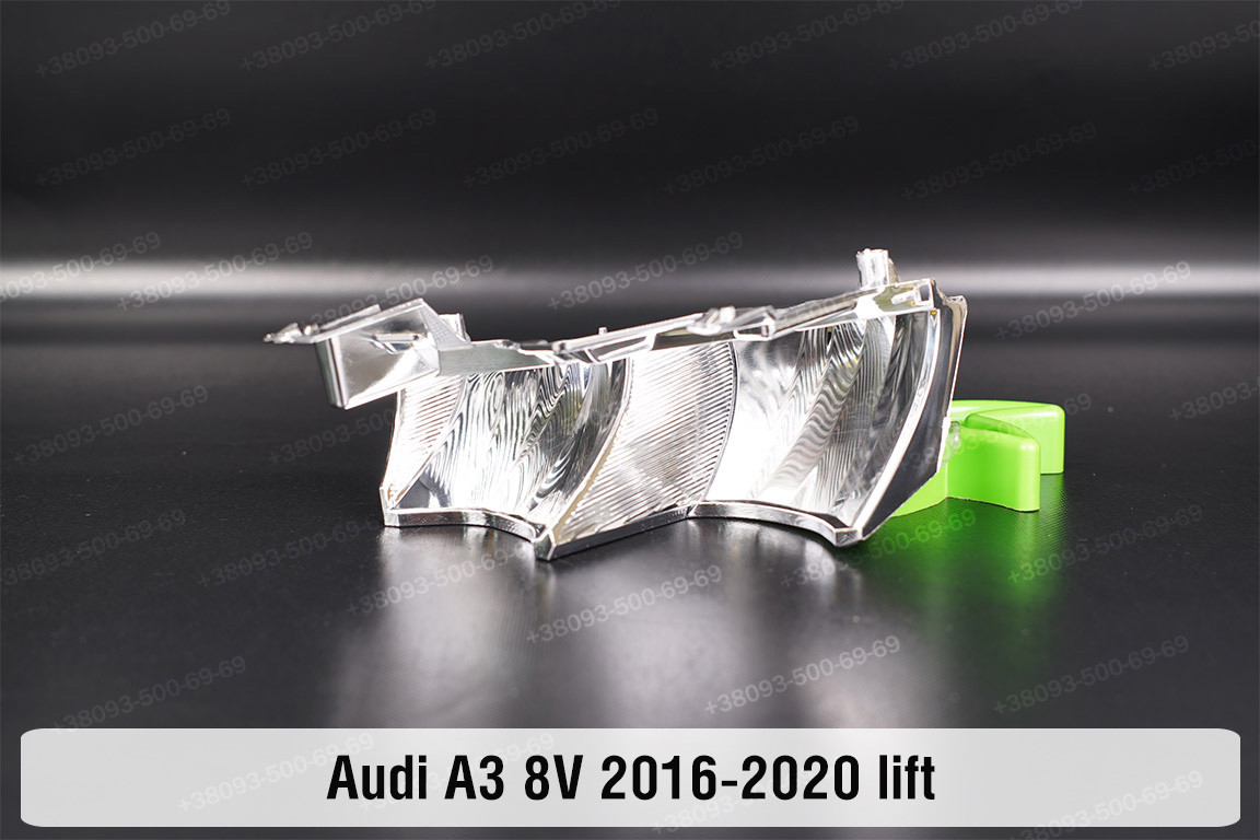 Хромований абажур верхній Audi A3 8V (2016-2020) рест лівий