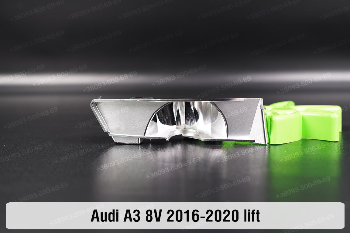 Хромований абажур нижній Audi A3 8V (2016-2020) рест правий
