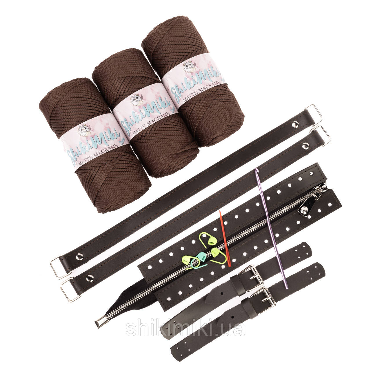 Подарунковий набір сумки МЕГАН, колір Шоколадний, фото 1