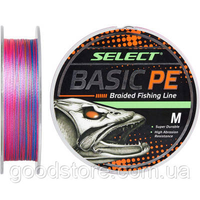 Шнур Select Basic PE 150m Multi Color 0.04mm 5lb/2.5kg (1870.30.88) - оригінал, фото 1