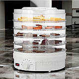 Сушарка для овочів і фруктів ZepLine 800 Вт дегідратор для сушіння м'яса на 5 секцій електросушарка зіплайн, фото 7