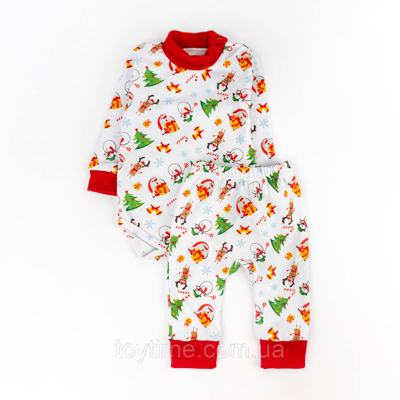 Боді і штани для малюків від трьох місяців Snowman з начосом, фото 1