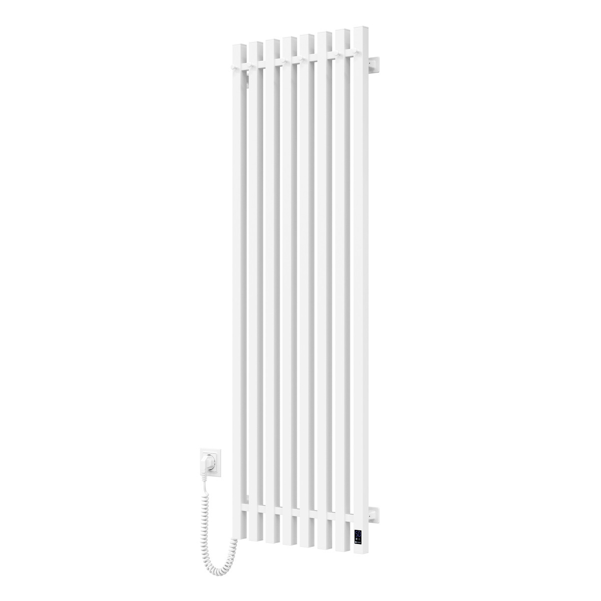 Сушарка для рушників електрична Navin Levante 450х1400 Sensor ліва, білий оксамит