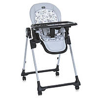Стілець для годування El Camino CRYSTAL складний з колесиками для дітей до 15 кг сірий BZN