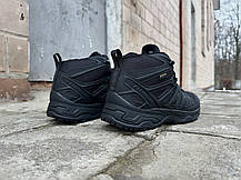 Чоловічі зимові кросівки з хутром Salomon X Ultra Pioneer Mid Gore-tex Black чорні водонепроникні, фото 5