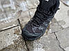 Чоловічі зимові кросівки з хутром Salomon X Ultra Pioneer Mid Gore-tex чорні з синім водонепроникні, фото 7