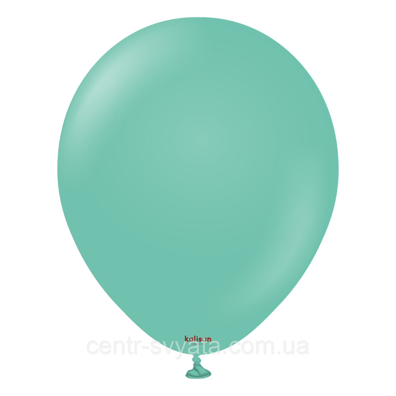 Латексна кулька Kalisan 12"(30 см) Standard Sea Green | Пастель аквамарин
