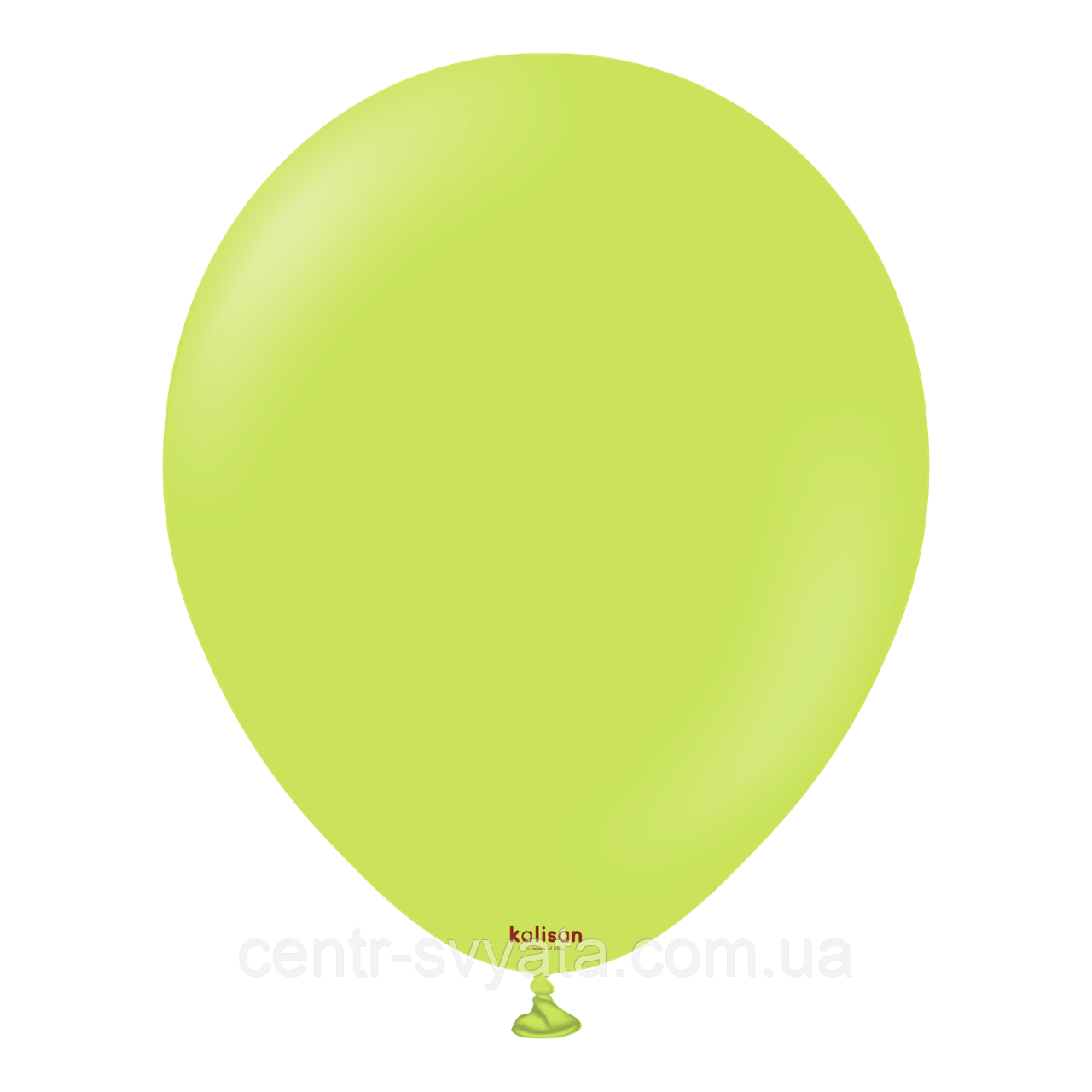 Латексна кулька Kalisan 12"(30 см) Standard Lime Green | Пастель салатовий