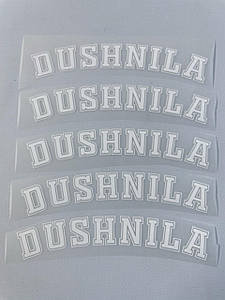 Термонаклейка Душніла DUSHNILA (прикольний принт ДТФ, наклейка, наліпка DTF на тканину)