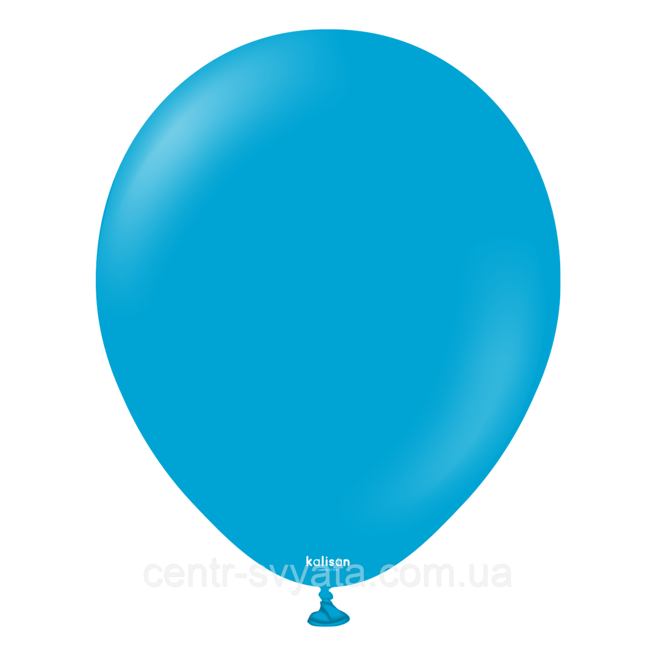 Латексна кулька Kalisan 12"(30 см) Standard Caribbean Blue | Пастель карибський синій