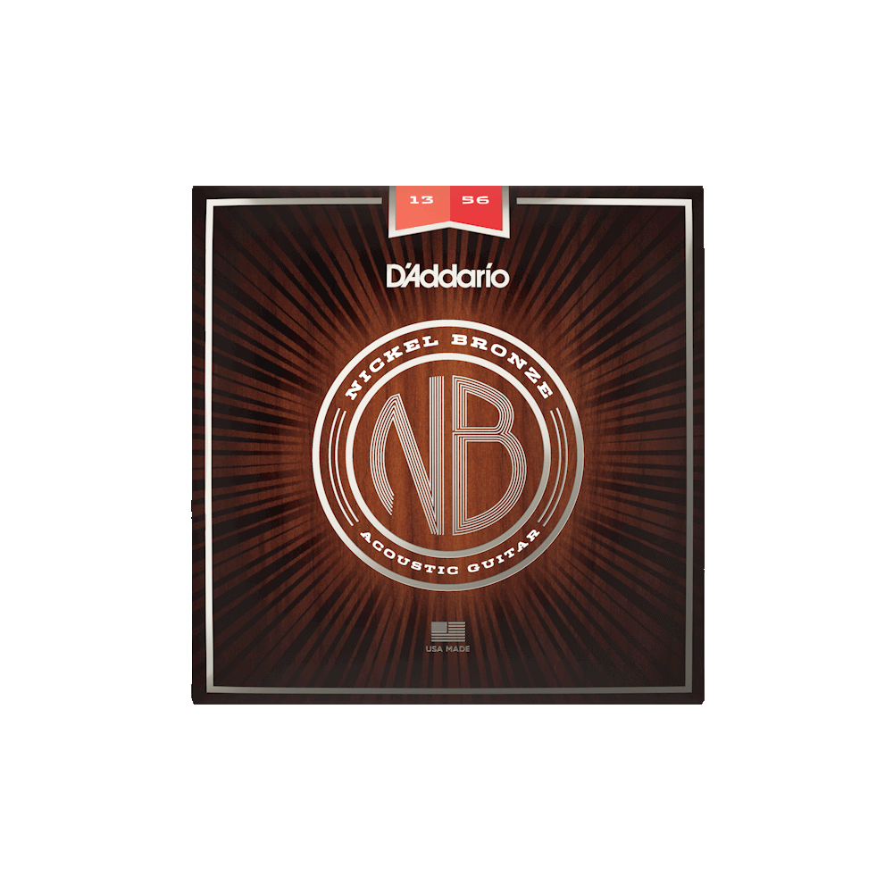 Струни для акустичної гітари D'ADDARIO NB1356 NICKEL BRONZE MEDIUM (13-56)