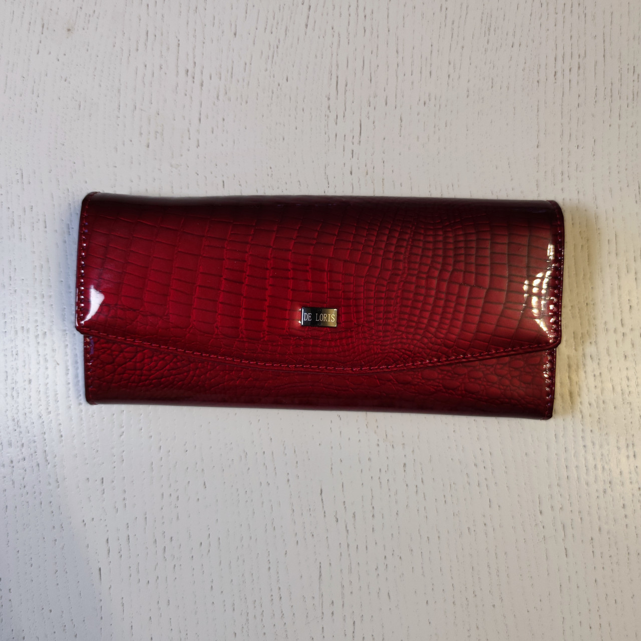 Жіночий шкіряний гаманець 2447-67 Crocodile чорний, фото 1