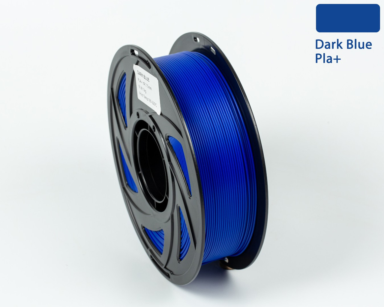 Пластик/філамент для 3D-друку UA3D PLA+ DARK BLUE, 1.75mm, 1kg, 330m, 190-220°C / Темно-Синій