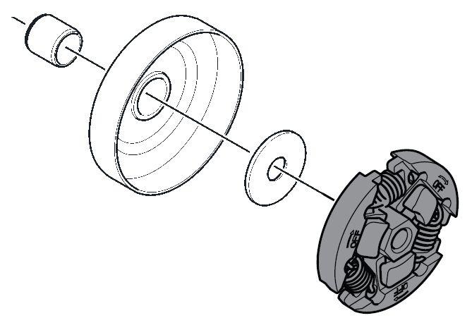 Зчеплення для бензопили Husqvarna T525, фото 1