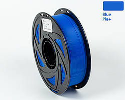 Пластик UA3D PLA+  BLUE, 1.75мм, 1кг, 330м, 190-220°C, Синій філамент для 3Д-друку