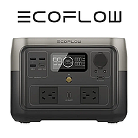 Зарядна станція EcoFlow RIVER 2 MAX (512Вт*год / 500Вт, єврокабель, перехідники)