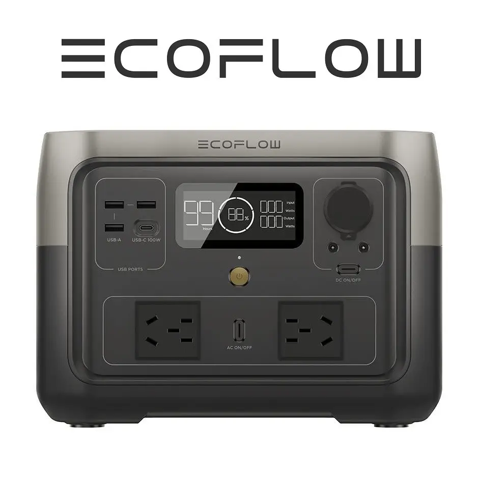Зарядна станція EcoFlow RIVER 2 MAX (512Вт*год / 500Вт, єврокабель, перехідники)