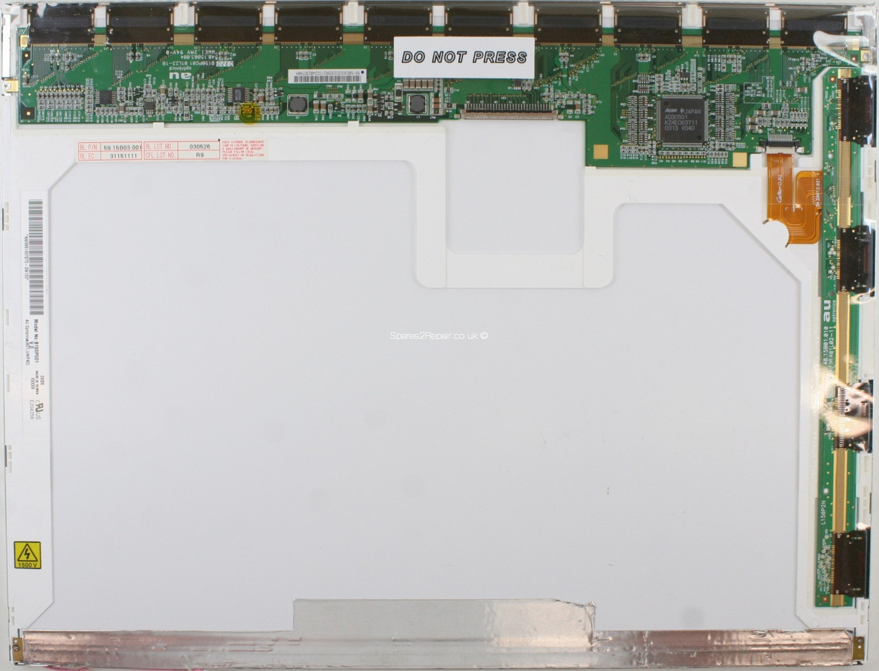 Матриця для ноутбука 15.0 CCFL 1400х1050 30pin lvds роз'єм праворуч вгорі лампова 4x3 бу, фото 1