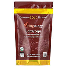 Кордіцепс California GOLD Nutrition, Fungiology "Cordyceps" у порошку (120 г)
