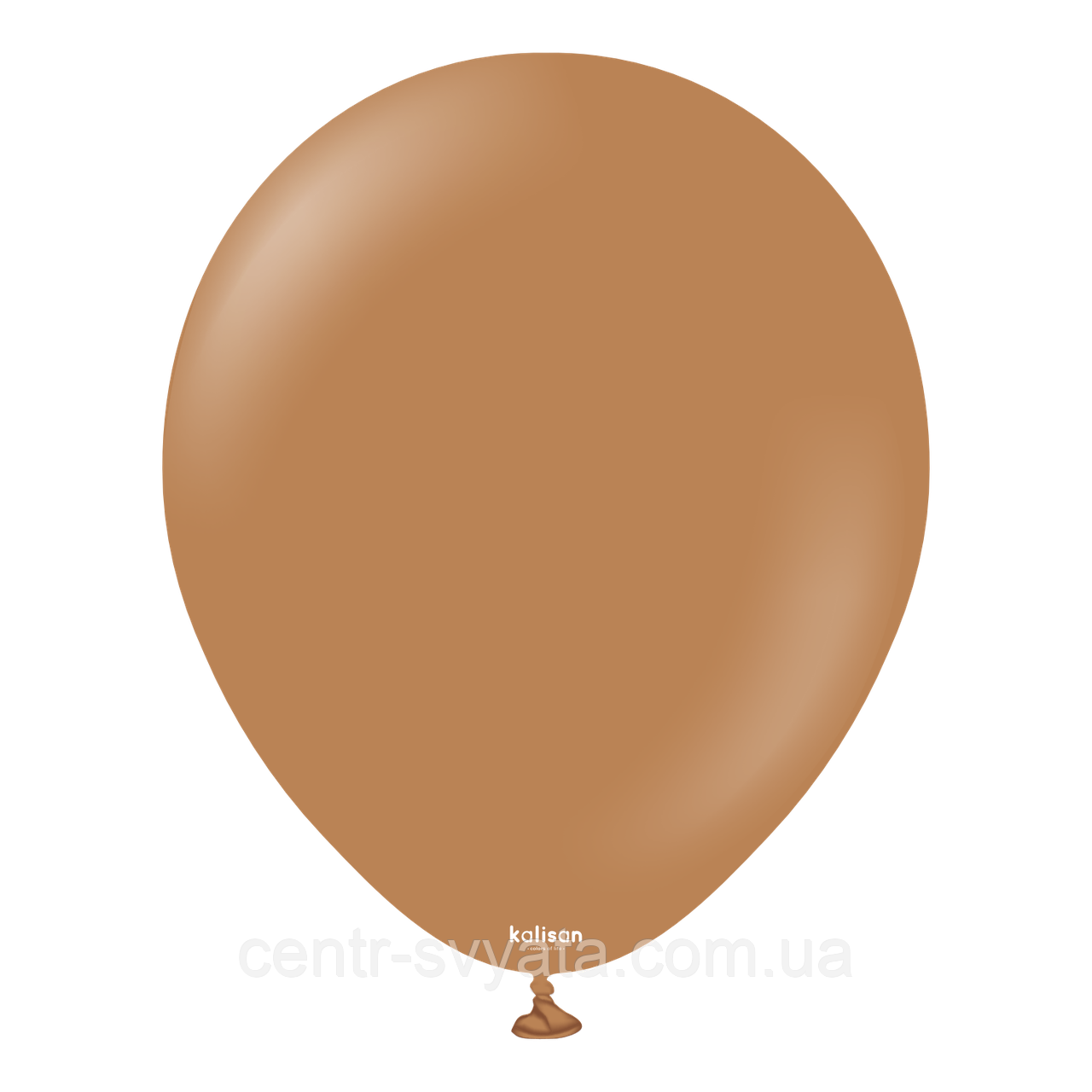 Латексна кулька Kalisan 5"(13 см) Standard Caramel Brown | Пастель коричнева карамель