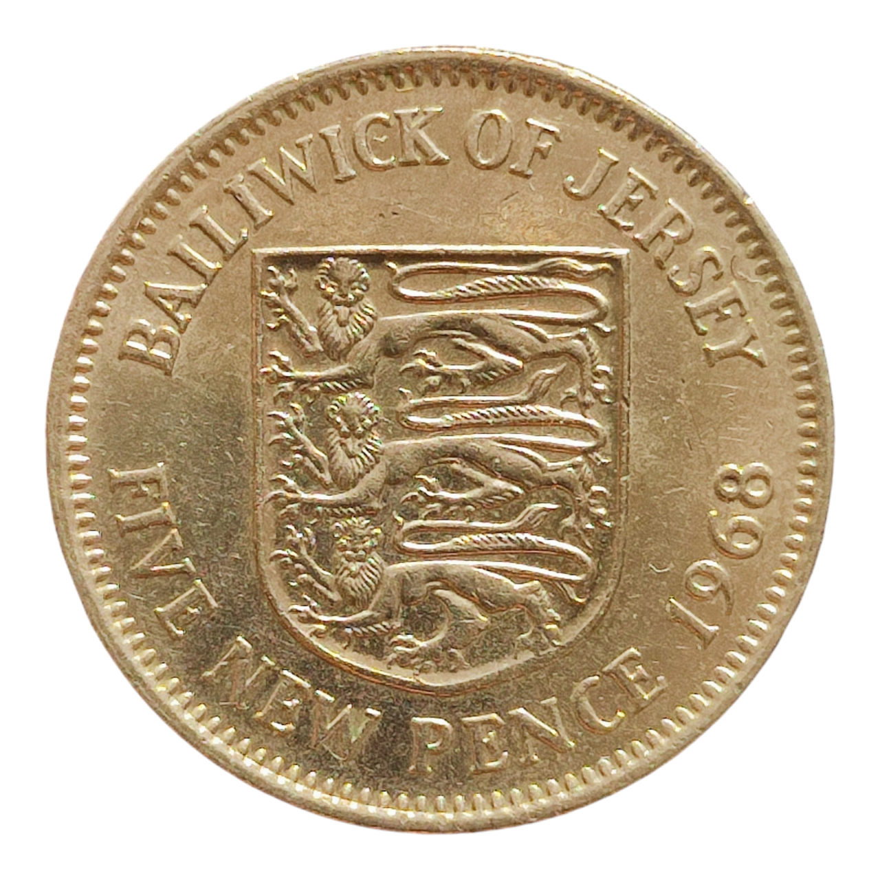 Джерсі 5 нових пенсів, 1968