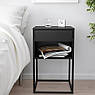 Тумба нічна IKEA VIKHAMMER 40x39 см Чорна 203.889.72, фото 6