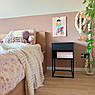 Тумба нічна IKEA VIKHAMMER 40x39 см Чорна 203.889.72, фото 5