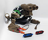 Дитячий військовий шолом із ліхтариком і мікрофоном, військовий набір, фото 5