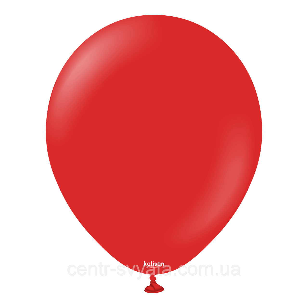 Латексна кулька Kalisan 12"(30 см) Standard  Red | Пастель червоний