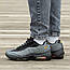 Чоловічі кросівки Nike AIR MAX 95 Black Grey Orange (чорно-сірі з жовтогарячим) модні 1952 Найк vkross, фото 5