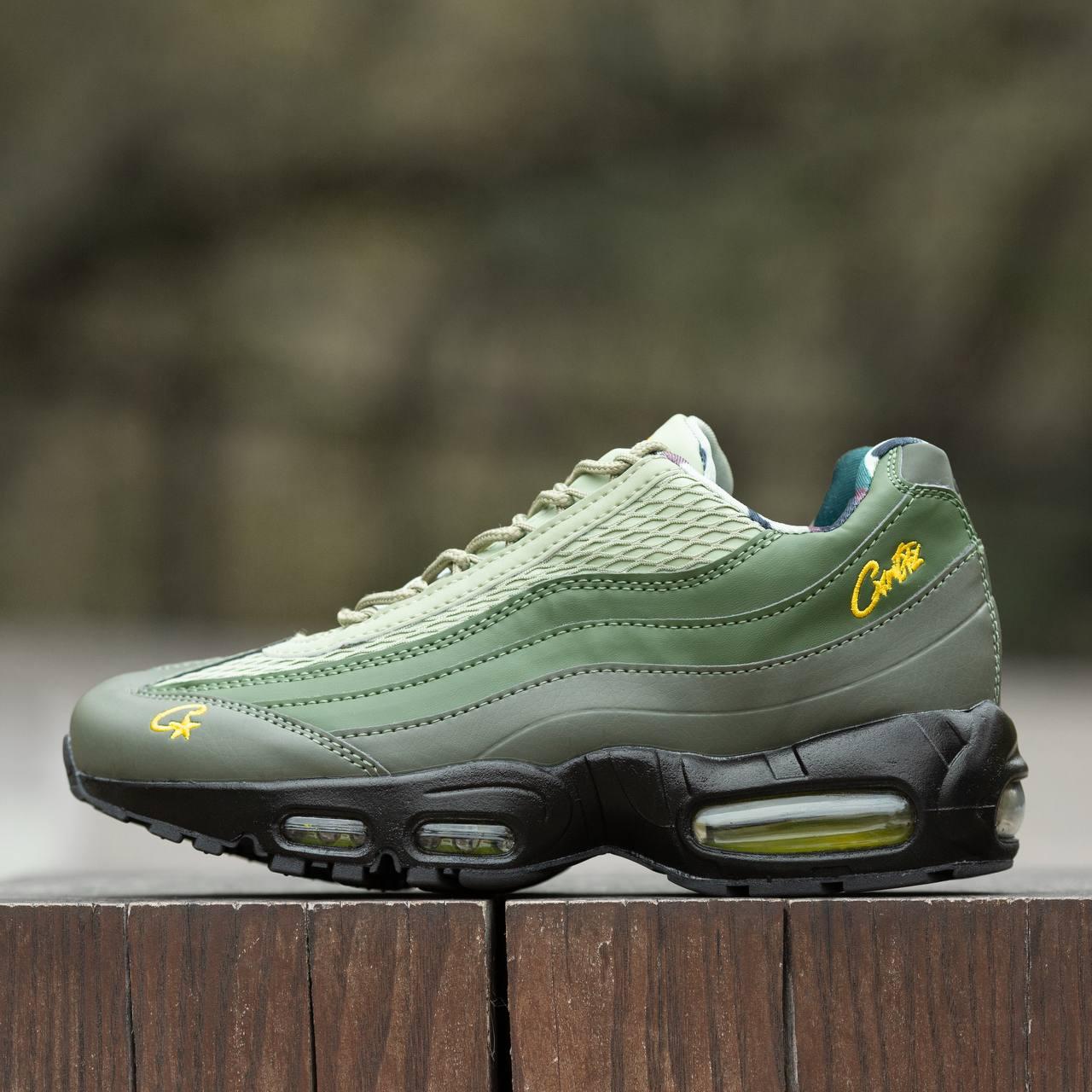 Чоловічі кросівки Nike AIR MAX 95 SP Cortiez Gutta Green Haki (зелені з хакі) модні 1891 Найк vkross