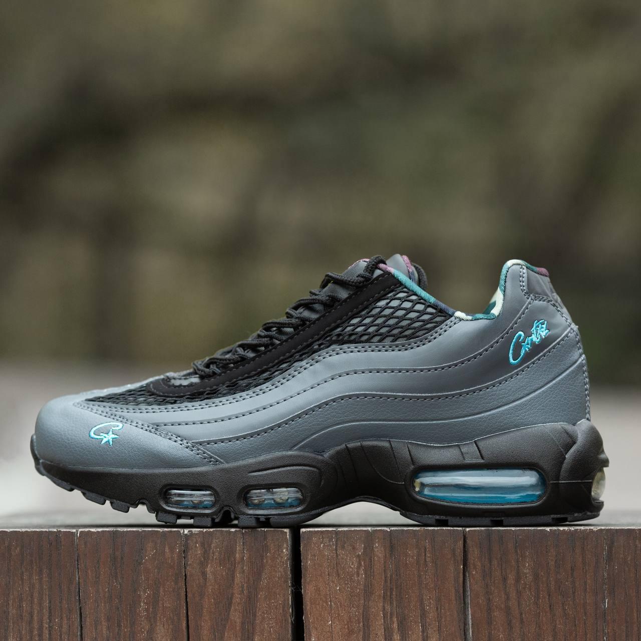 Чоловічі кросівки Nike AIR MAX 95 SP Cortiez Gutta «Aegean Storm» (чорно-сині) модні 1892 Найк vkross