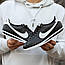 Чоловічі повсякденні кросівки Nike Cortez Black White (чорно-білі) модні демісезонні кроси 1920 Найк vkross, фото 4
