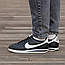 Чоловічі повсякденні кросівки Nike Cortez Black White (чорно-білі) модні демісезонні кроси 1920 Найк vkross, фото 6