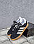 Чоловічі демісезонні кросівки Adidas GAZELLE INDOOR (чорні з білим) повсякденні кроси 01151 Адідас vkross, фото 8