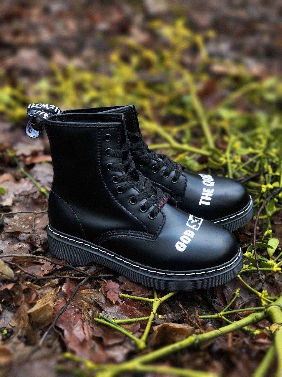 Жіночі демісезонні черевики Dr. Martens 1460 Sex Pistols (чорні) високі повсякденні боти 6431 Др Мартінс vkross