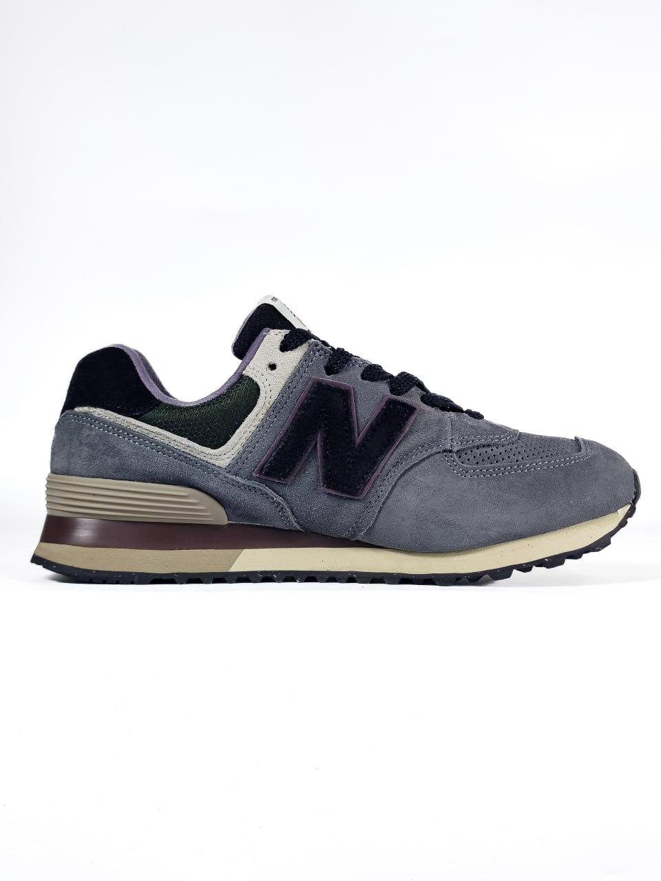Чоловічі кросівки New Balance 574 Gray Cordura (сірі) повсякденні кроси NB123-N Нью Беленс vkross