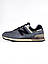 Чоловічі кросівки New Balance 574 Gray Cordura (сірі) повсякденні кроси NB123-N Нью Беленс vkross, фото 4