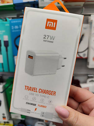 Мережевий зарядний пристрій Xiaomi 27W cadel USB to Type-C (Білий), фото 1