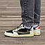 Чоловічі кросівки Nike Air Jordan Retro 1 Low x Travis Scott OG Olive (оливкові) спортивні 1886 Найк vkross, фото 5
