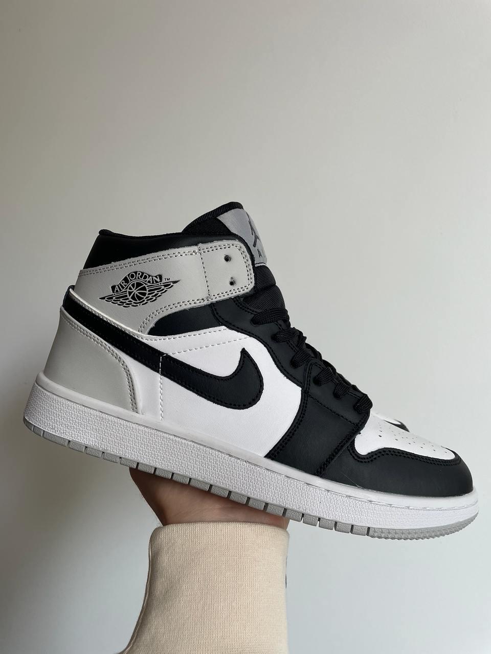 Чоловічі кросівки Nike Air Jordan Retro 1 Black Gray (чорно-сірі) повсякденні кроси 0651v Найк vkross