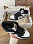 Чоловічі кросівки Nike Air Jordan Retro 1 Black Gray (чорно-сірі) повсякденні кроси 0651v Найк vkross, фото 3