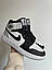 Чоловічі кросівки Nike Air Jordan Retro 1 Black Gray (чорно-сірі) повсякденні кроси 0651v Найк vkross, фото 4