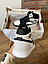 Чоловічі кросівки Nike Air Jordan Retro 1 Black Gray (чорно-сірі) повсякденні кроси 0651v Найк vkross, фото 5