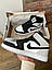 Чоловічі кросівки Nike Air Jordan Retro 1 Black Gray (чорно-сірі) повсякденні кроси 0651v Найк vkross, фото 10