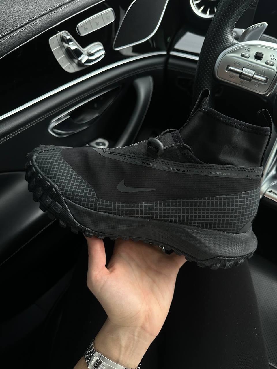 Чоловічі кросівки Nike ACG Mountain Fly Gore-Tex All Black (чорні) стильні кросівки NK092 Найк vkross