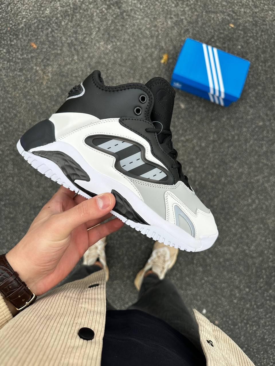 Жіночі зимові кросівки Adidas Streetball 2 (біло-чорні) модні спортивні кросівки 3615-3 Адідас топ